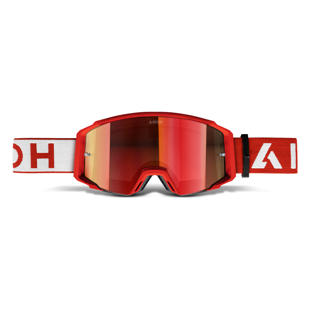 Maschera Da Moto AIROH BLAST XR1 – Grigio Chiaro Opaco, Lenti Antiappannamento E Antigraffio, Protezione UV 100%, Triplo Strato Di Schiuma, Elastico In Silicone